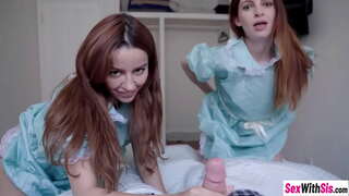 Meitenes Maya Kendrick un karstā Vanna Bardot dalījās puisis lielu cieto dick pirms hardcore sekss