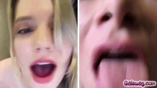 Kenna kaj Serena faras el ŝpruciganta tra la komputilo